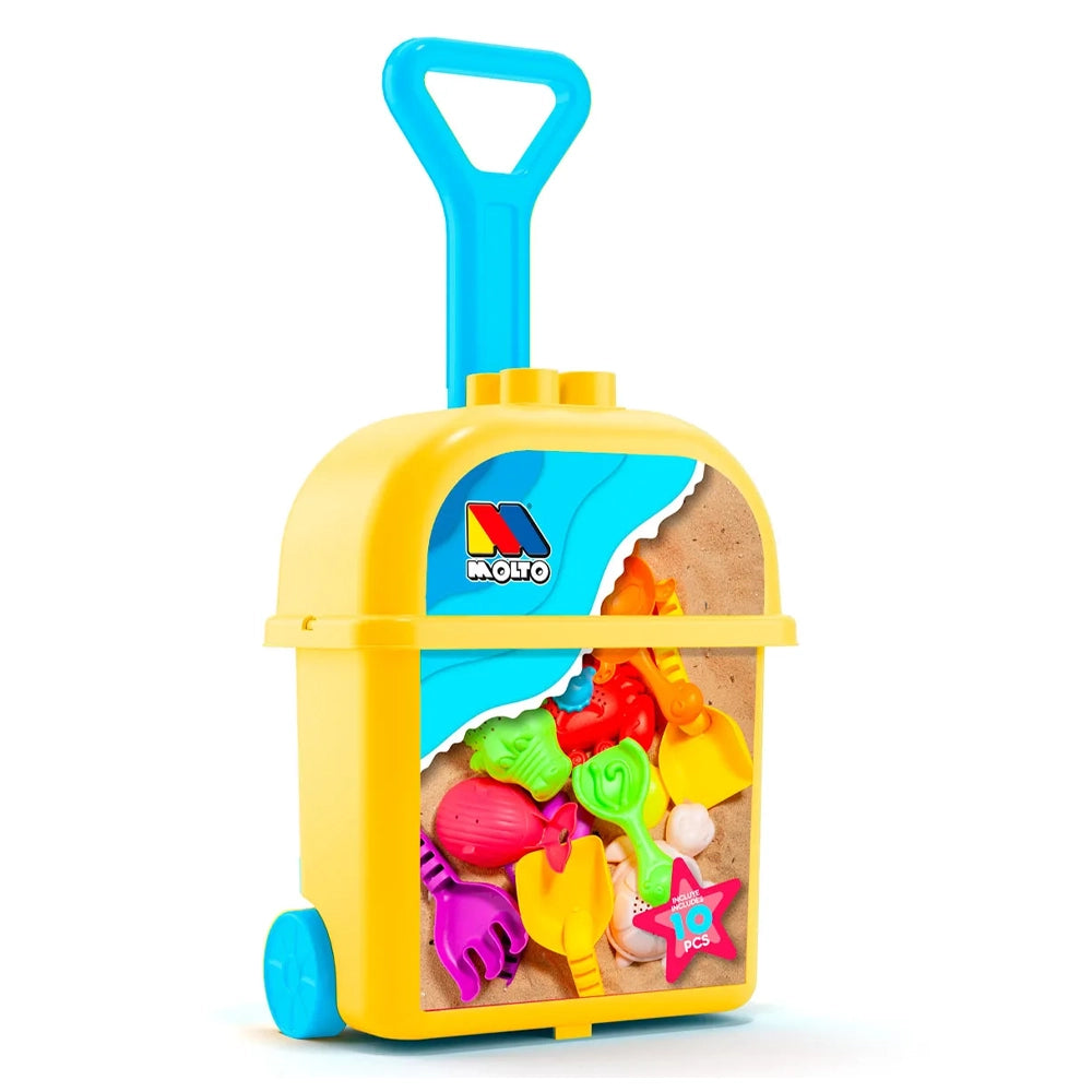 Molto Chariot de Plage avec 10 Accessoires de Plage 12M+