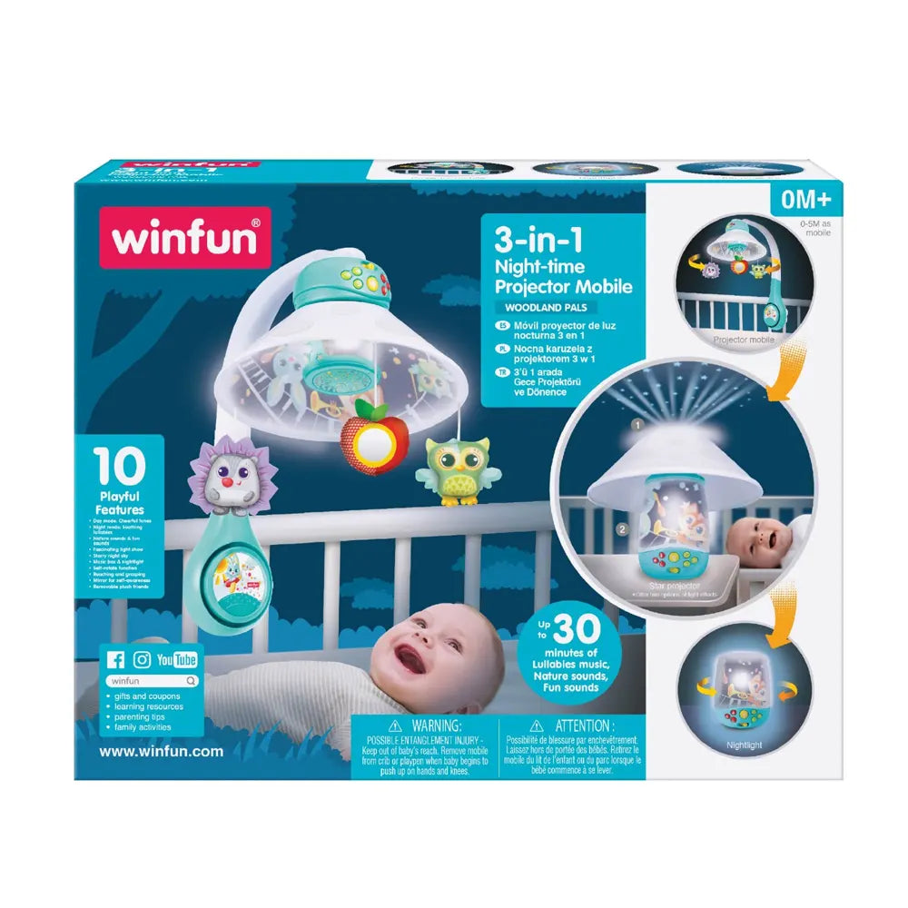 Winfun Mobile Projecteur 3-en-1 pour Bébé 0M+