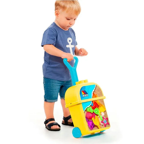 Molto Chariot de Plage avec 10 Accessoires de Plage 12M+