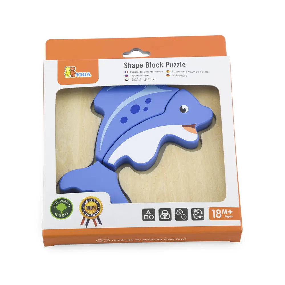 Viga Toys Fish Block Puzzle 18M+