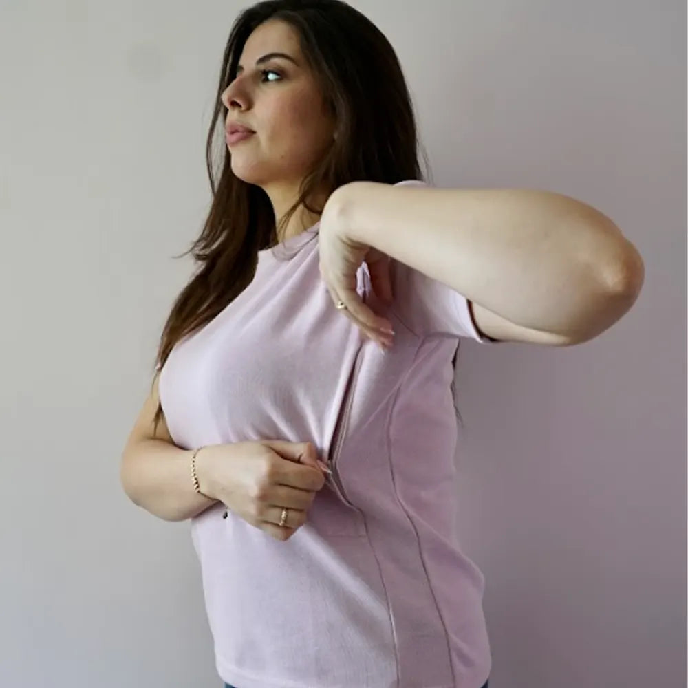 Bambidou Camiseta de Lactancia - Rosa