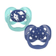 Dr. Brown's Lot de 2 Sucettes Advantage 0-6M - Bleu & Bleu Ciel