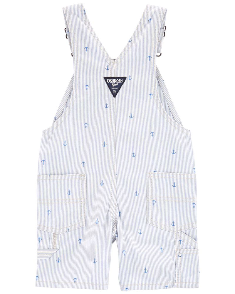Salopette Short Rayure À Imprimé Ancre OshKosh - Bleu