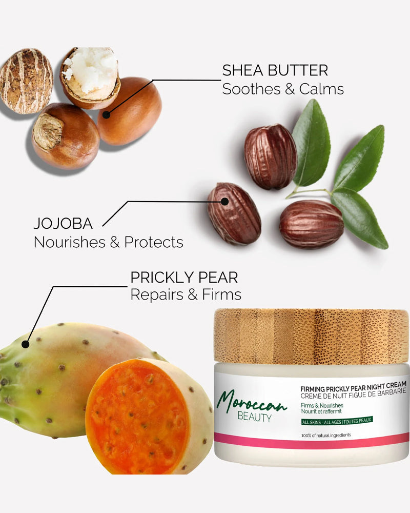 Moroccan Beauty Crème De Nuit Figue de Barbarie Nourrit et Raffermit - 50ml