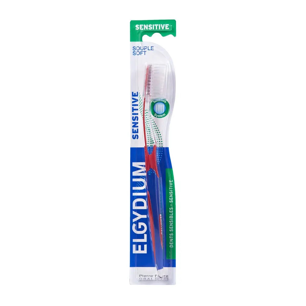 Elgydium Cepillo de Dientes Suave Sensitive - Rojo