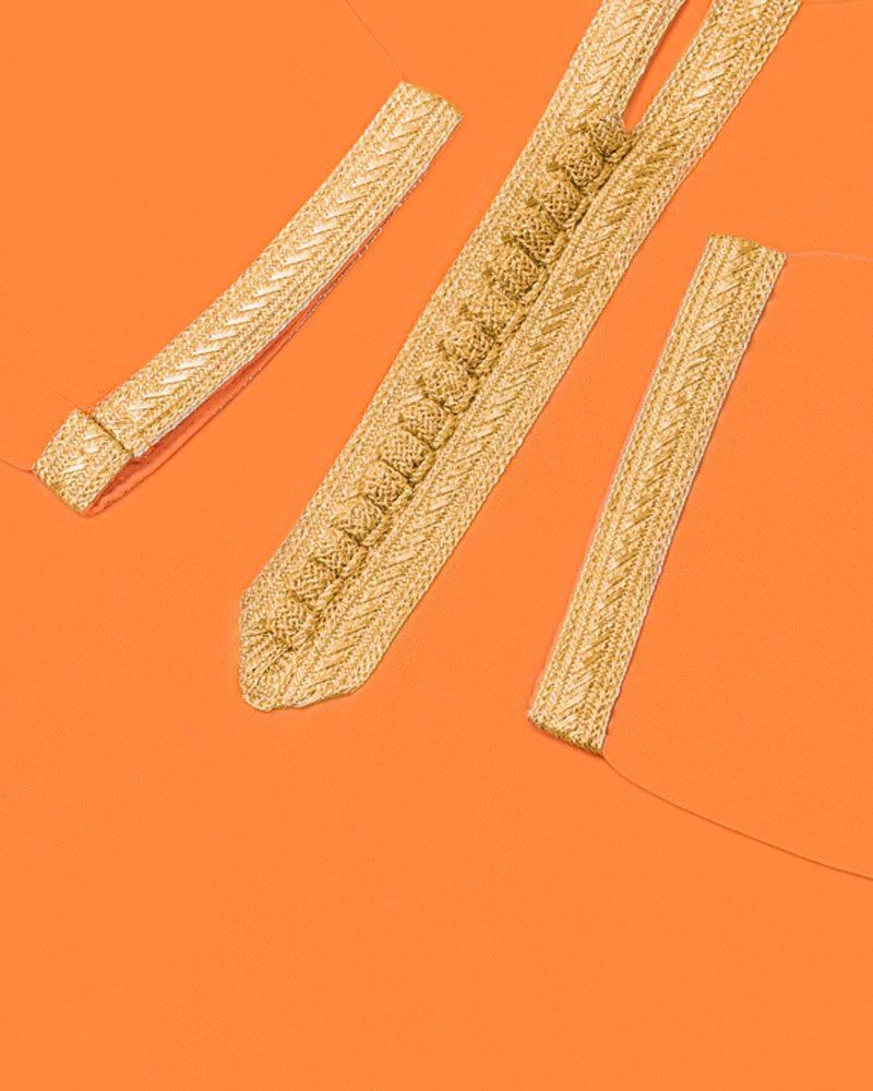 Jellaba for Girl - Mango Orange