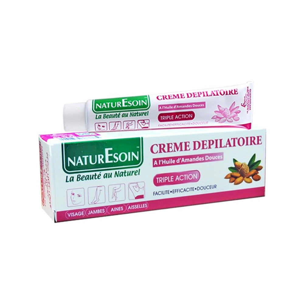 NaturEsoin Crème Dépilatoire à l'Huile d'Amandes Douces - 50ml