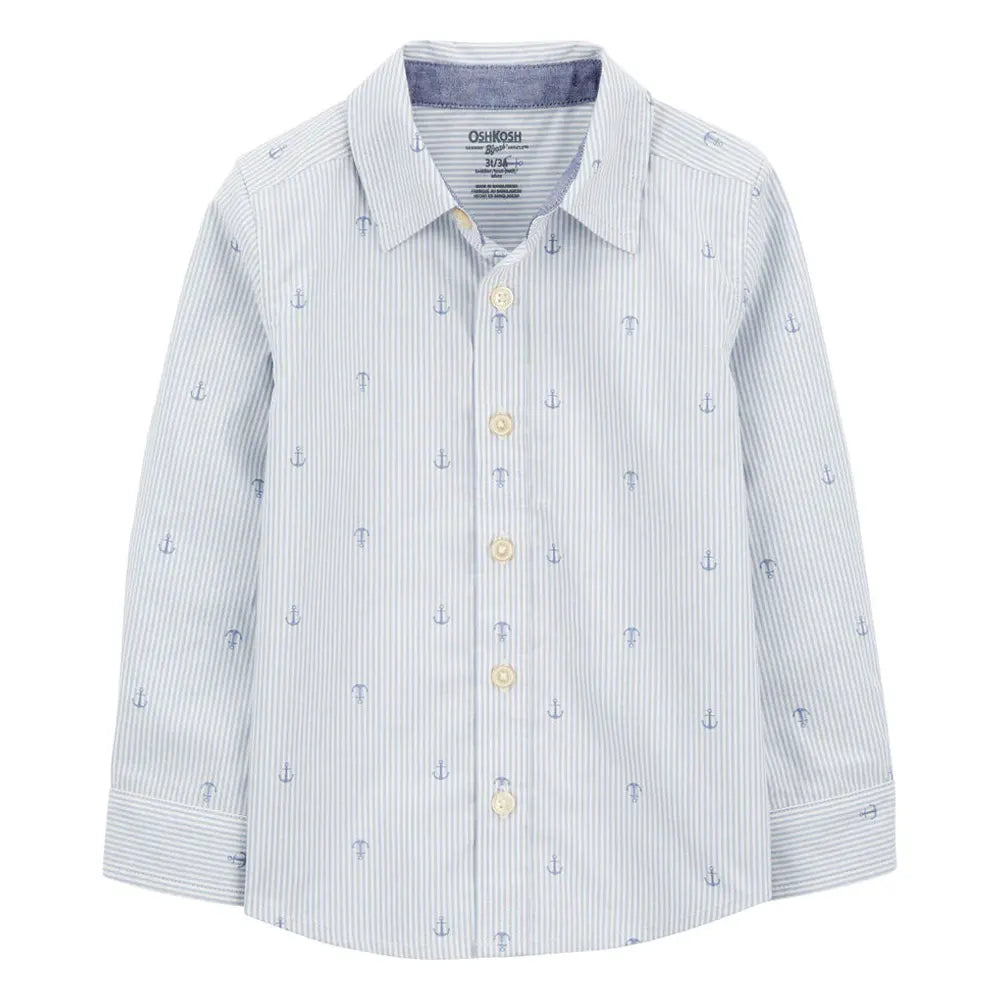 Chemise Boutonnée Oshkosh - Ancre Bleu