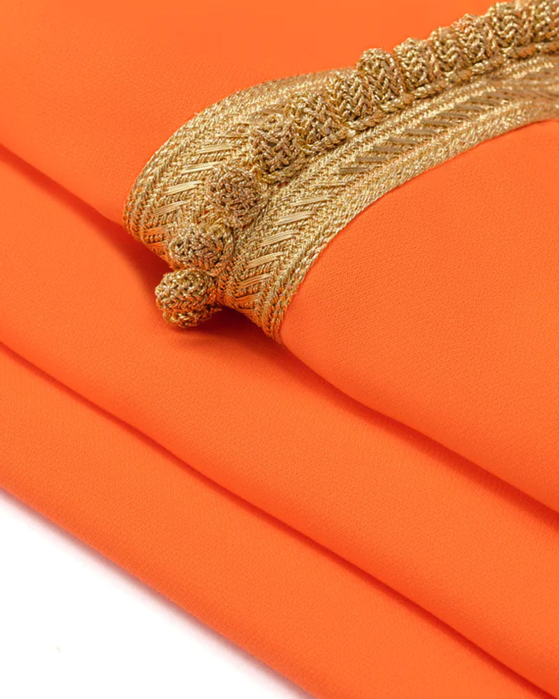 Jellaba for Girl - Mango Orange