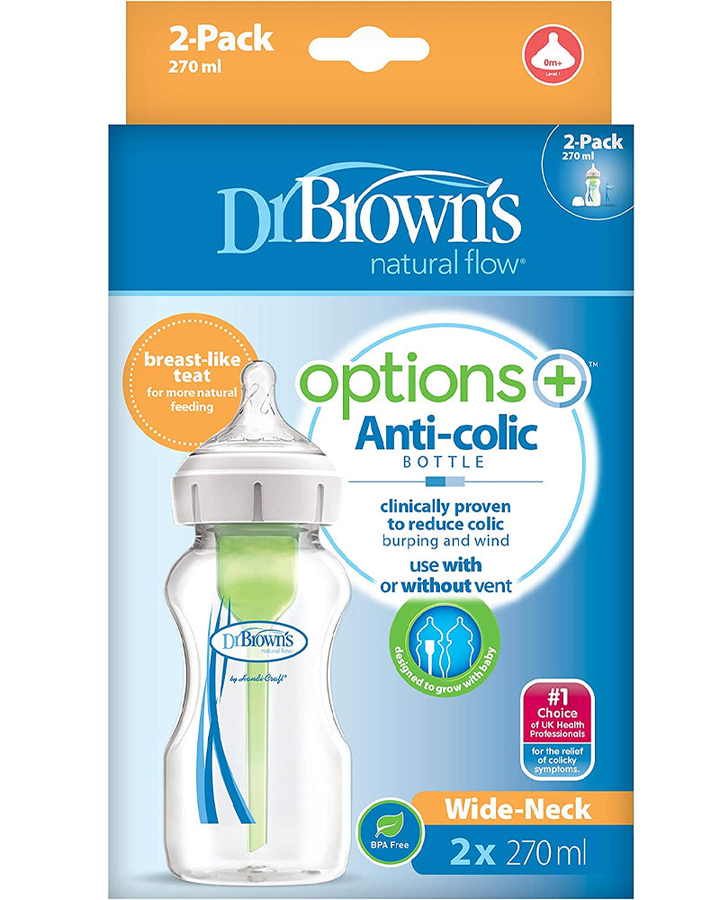 Dr. Brown's Pack 2 Cole botellas grandes - 270 ml