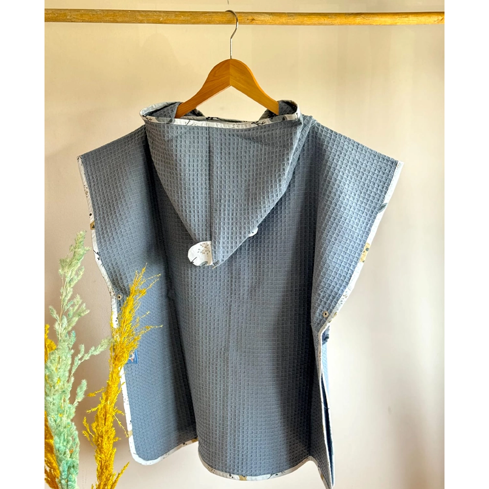 Baby Bulle Ponchos de Bain Double - Gris Foncé
