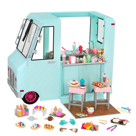 Our Generation Véhicule de Crème Glacée pour Poupées 46cm 3A+ - Sweet Stop