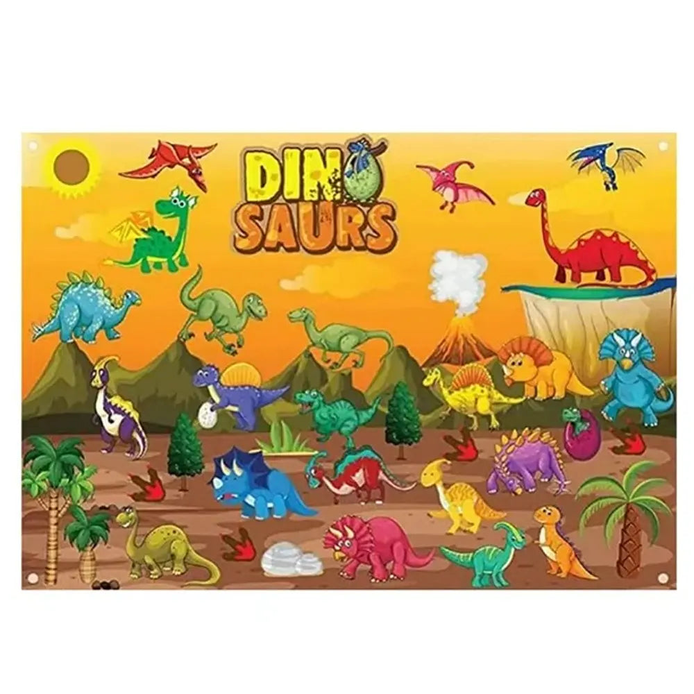 Educational Felt Wall Hanging – Dinosaur Theme