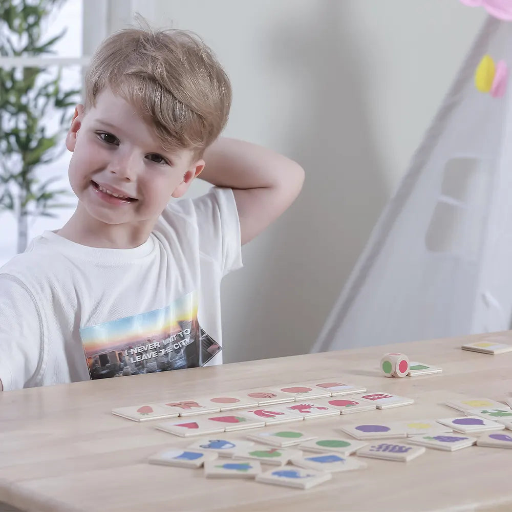 Viga Toys Ensemble de Puzzle d'Apprentissage Couleurs 3A+