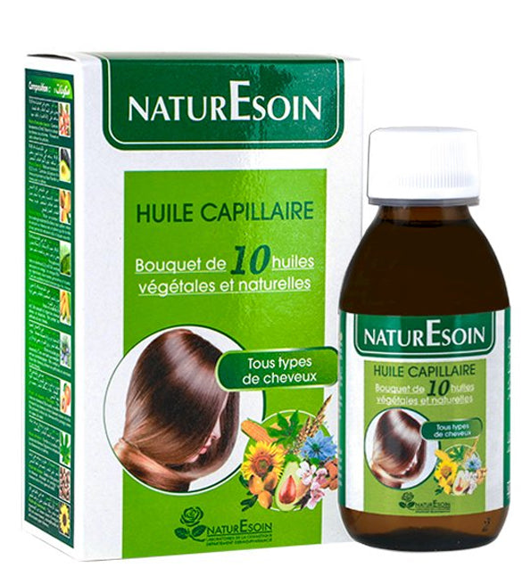 NaturEsoin Hair Oil 10 Baño de Aceites Vegetales - 125 ml
