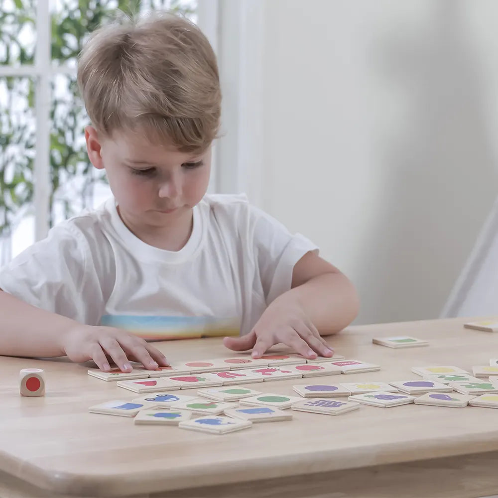 Viga Toys Ensemble de Puzzle d'Apprentissage Couleurs 3A+