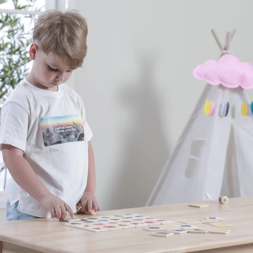 Viga Toys Ensemble de Puzzle d'Apprentissage Couleurs 3A+