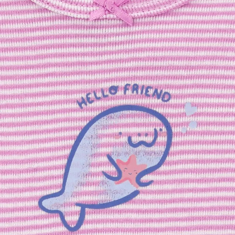 Ensemble de 3 Pièces Carter's - Baleine Violet & Blanc