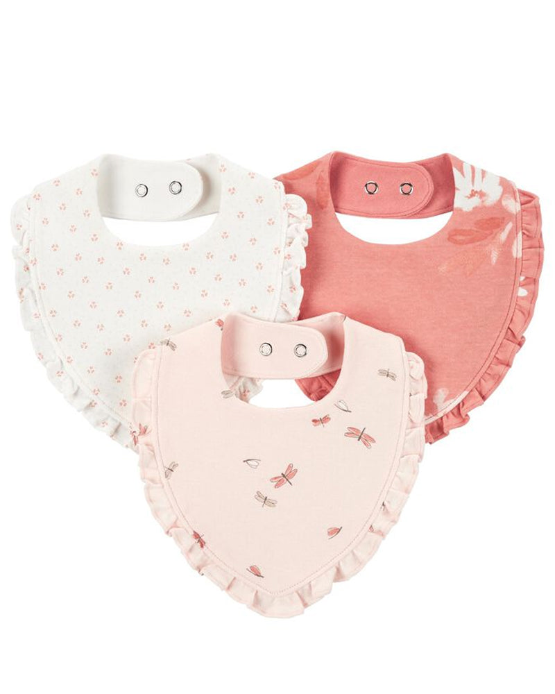 Lot de 3 Bavoirs Bandana pour Bébé Carter's - Rose
