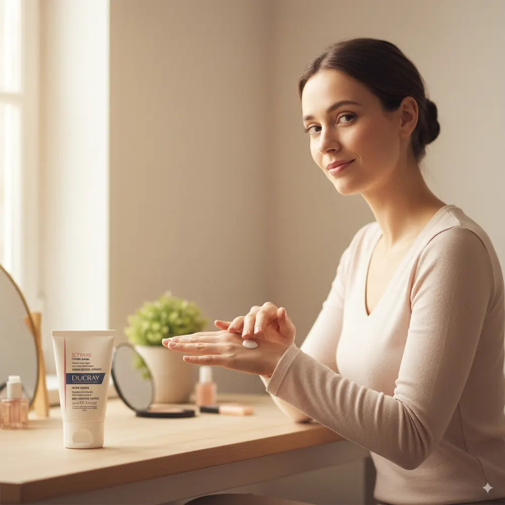 Ducray Crema para Manos Secas Ictyane 50 ml