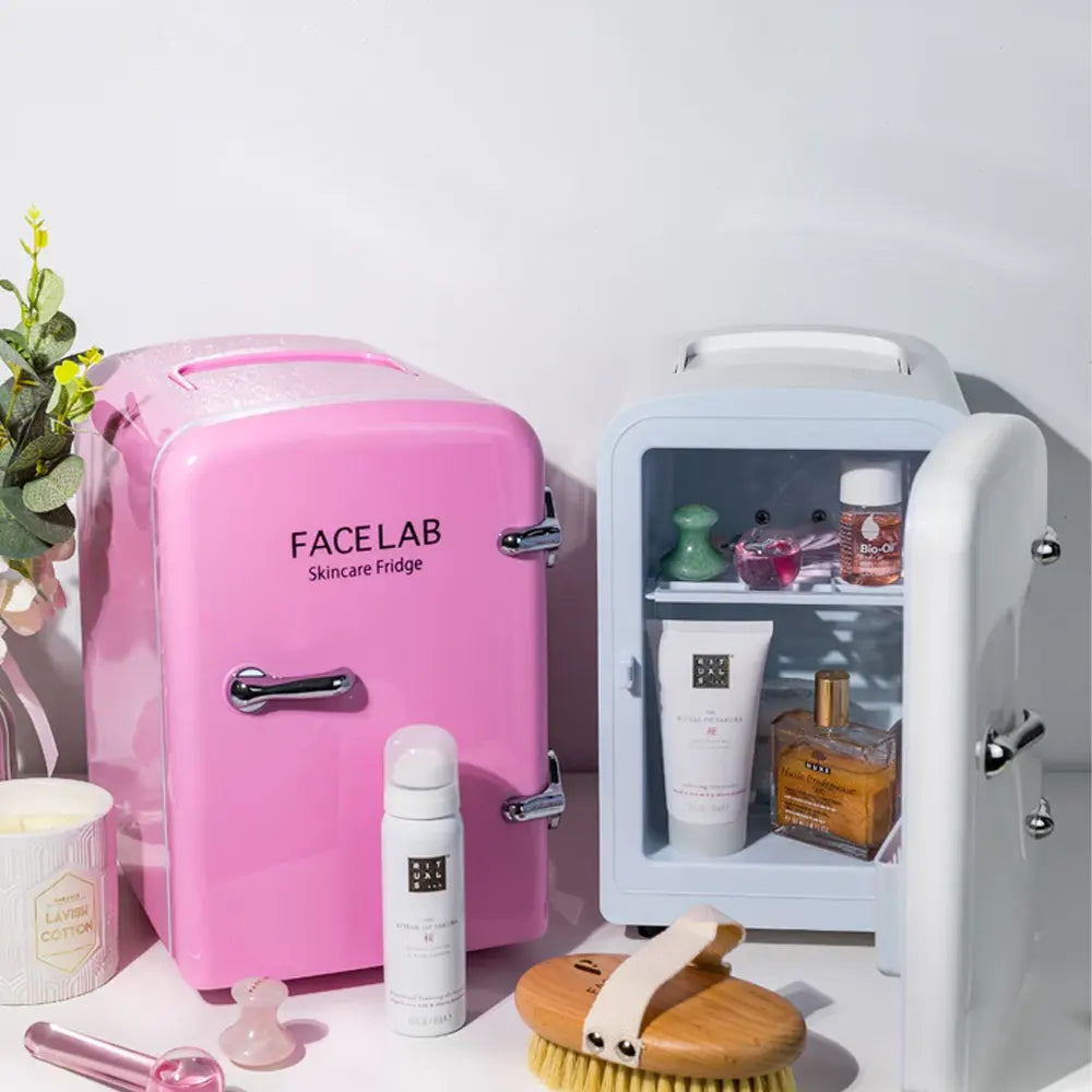 Facelab x Caudalie Nevera para cosméticos rosa + ¡Regalos!