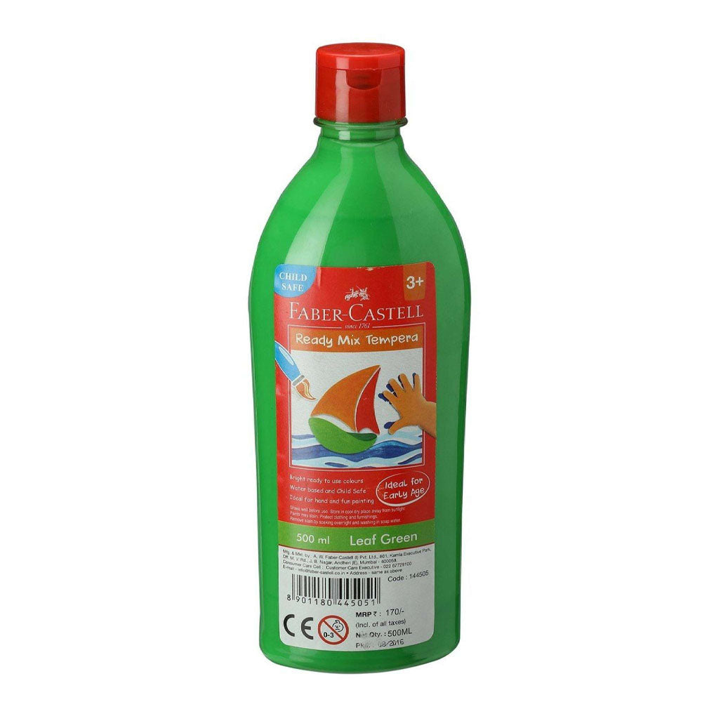 Faber-Castell Botella Gouache Pintura Ready Mix Tempera 500ml - Verde claro