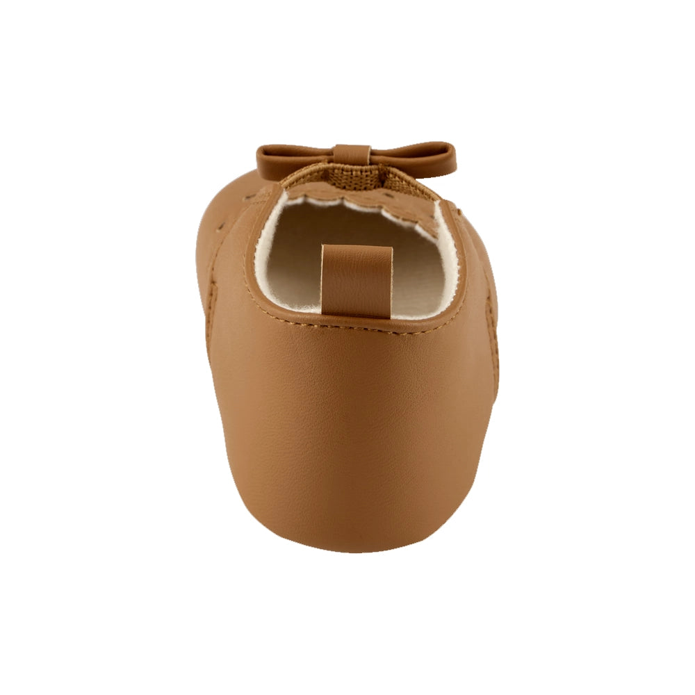 Chaussons à Enfiler avec Cœur Festonnée OshKosh Baby - Brun