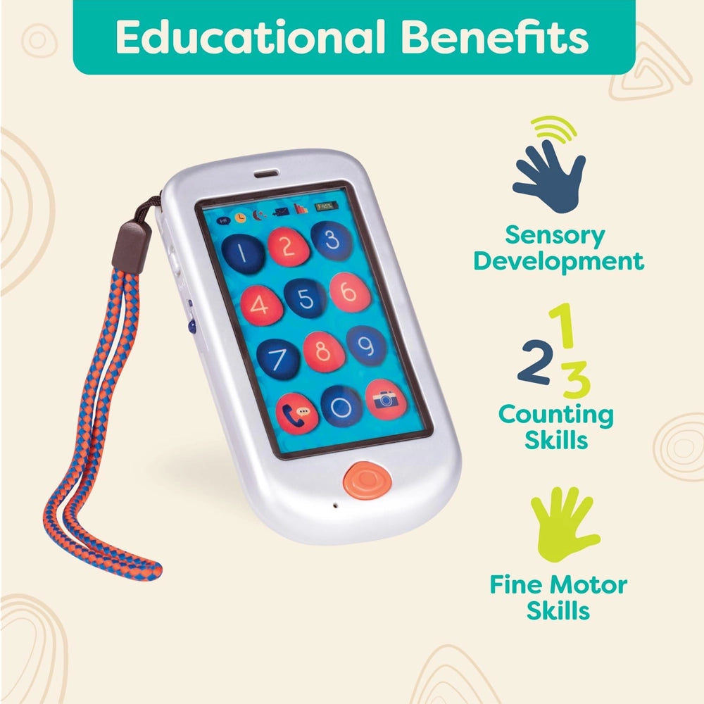 B. Toys Smartphone Jouet Hi !! Téléphone - Argent 18M+