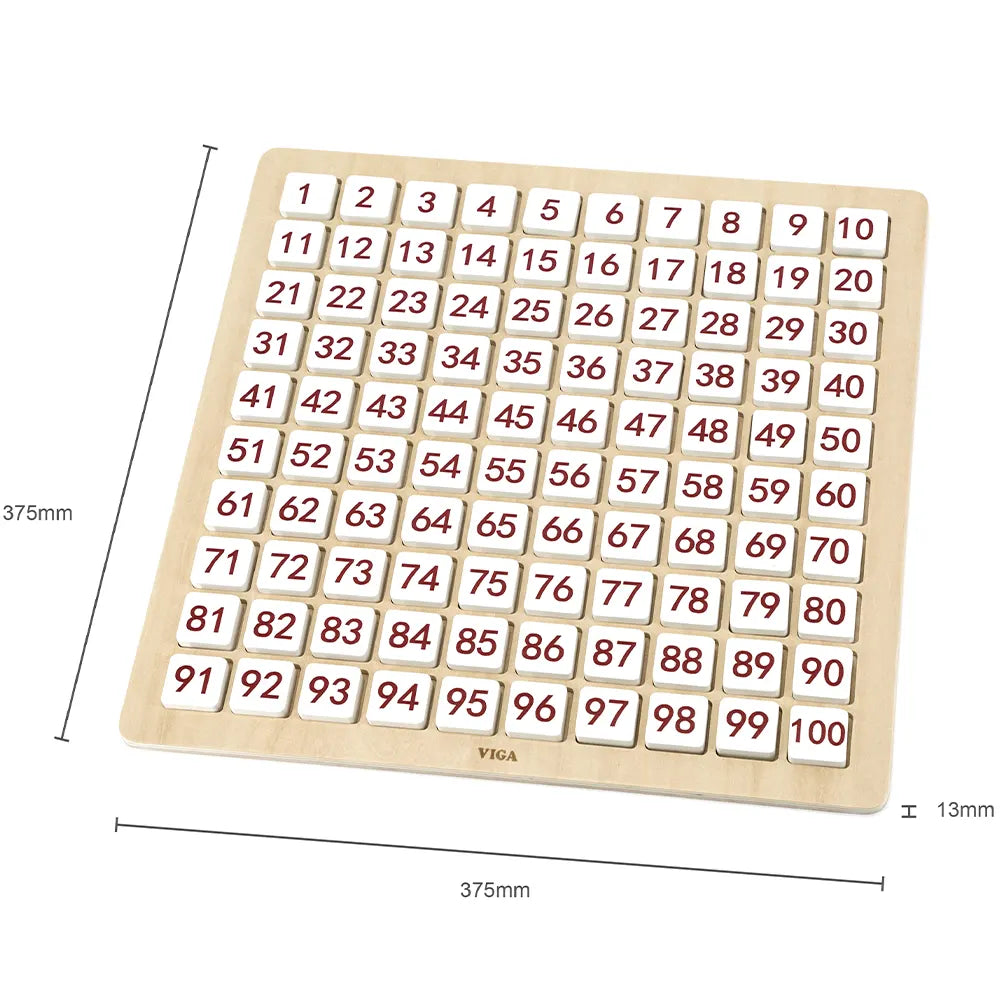 Viga Toys Tablero de Aprendizaje de Matemáticas y Alfabeto 3A+