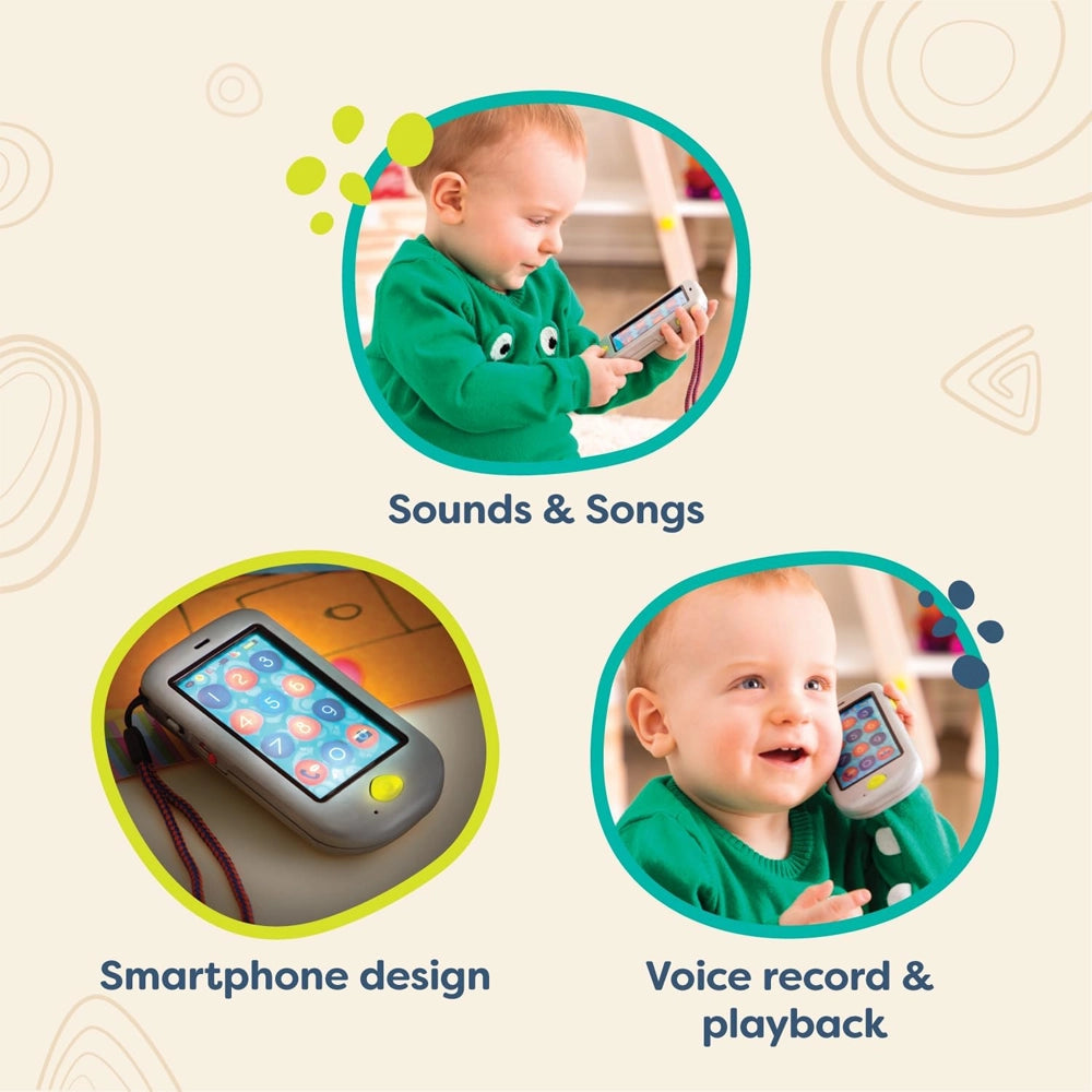 B. Toys Smartphone Jouet Hi !! Téléphone - Argent 18M+