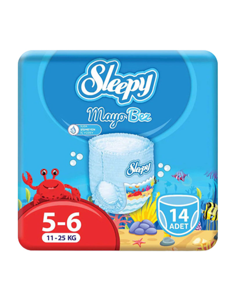 Offre Sleepy: Natural Couches de piscine Taille 5/6 - (11-25kg) 14 Unités
