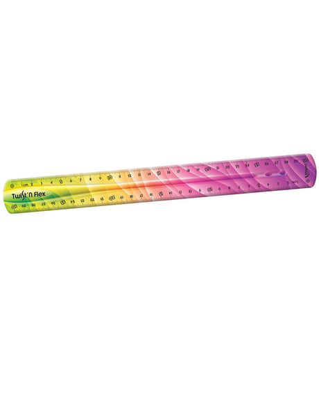 Maped Règle Twist'n Flex decoré 30cm en blister - Rose & Jaune