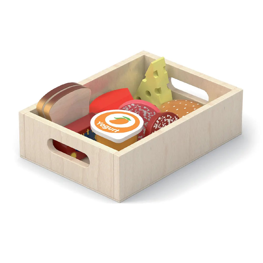 Viga Toys Set de Comida Frigorífico 3A+