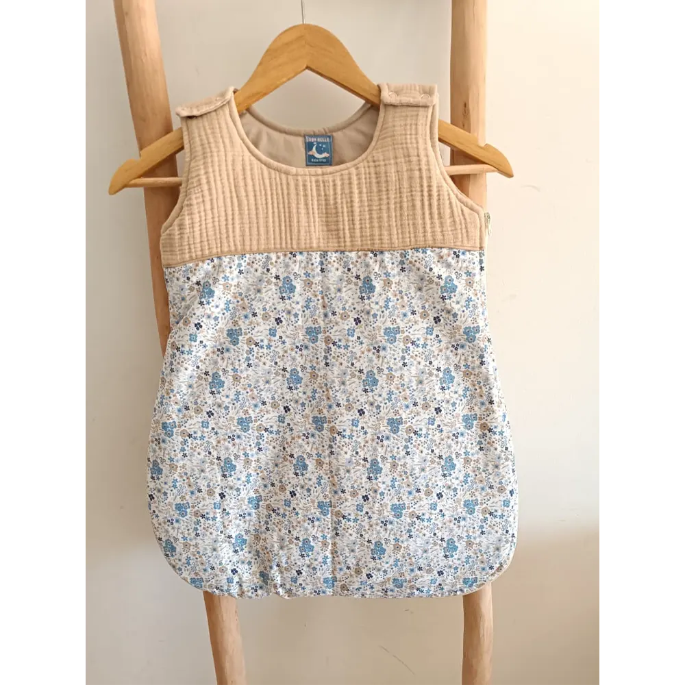 بيبي بول كيس نوم للرضع - مورد أزرق وبيج – TOG 2.5