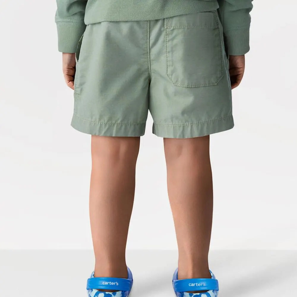 Short en Toile à Enfiler Carter's - Vert