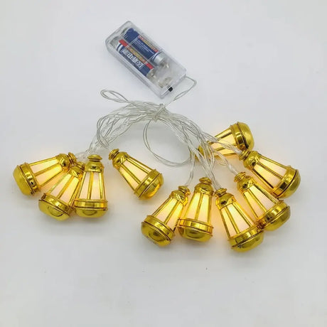 Guirlande Lumineuse LED avec Boîtier à Piles 1,65cm - Lanterne avec Etoiles