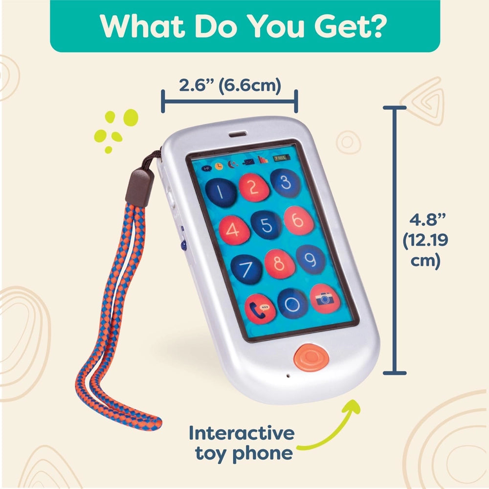 B. Toys Smartphone Jouet Hi !! Téléphone - Argent 18M+