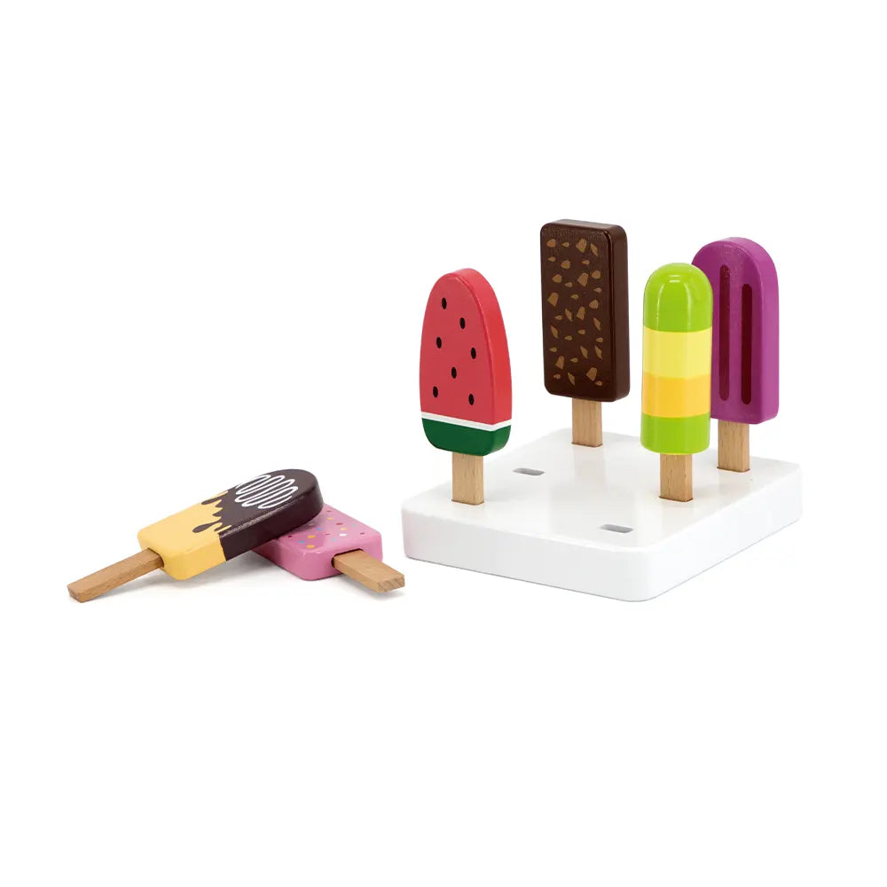 Viga Toys Set de 6 Helados de Madera 3A+