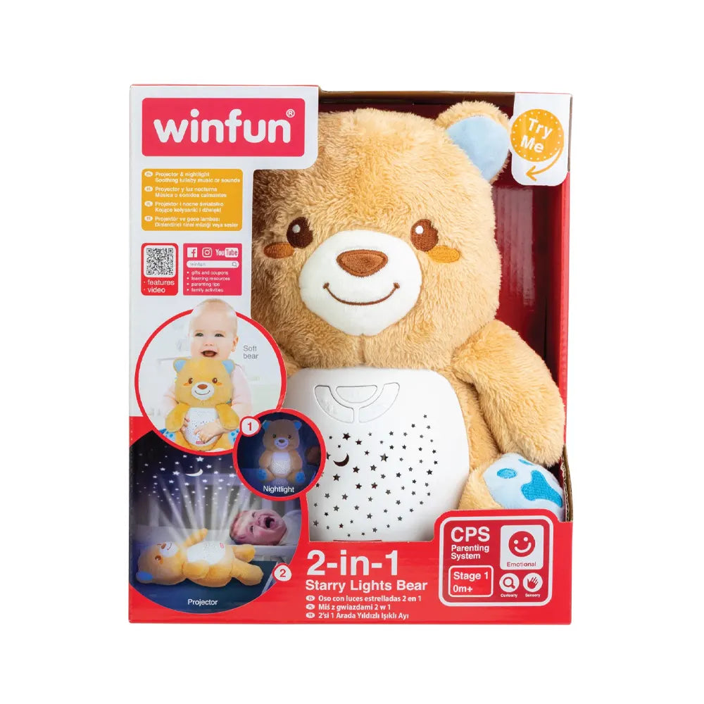 Winfun Veilleuse Ourson Projecteur 2-en-1 - 0M+