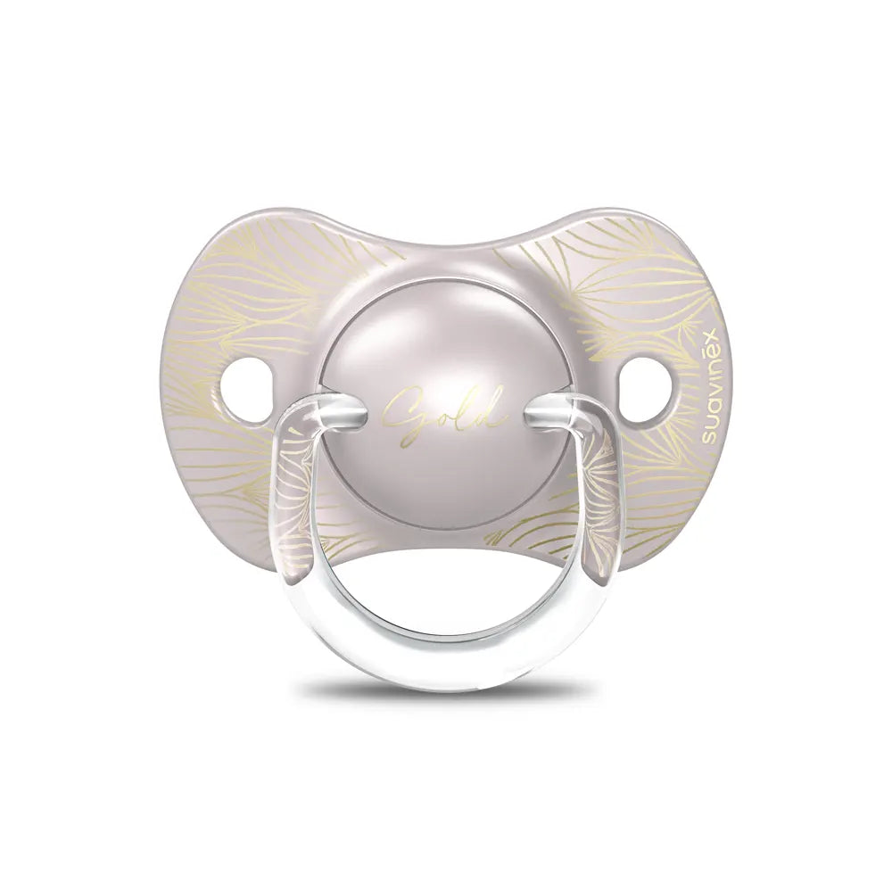 Suavinex Sucette Premium Silicone SX Pro Gris & Doré - 6-18M