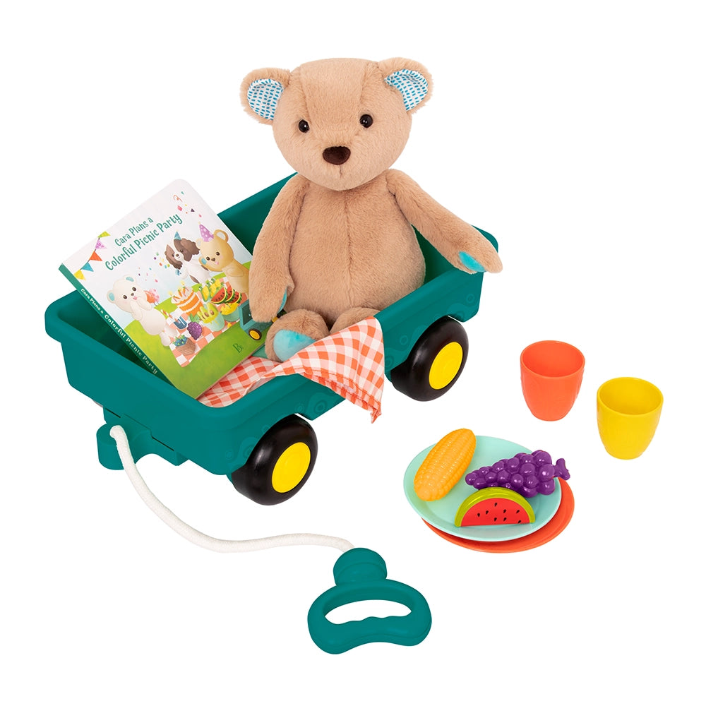 B. Toys Osito de peluche y tablero Libro y picnic 18M+