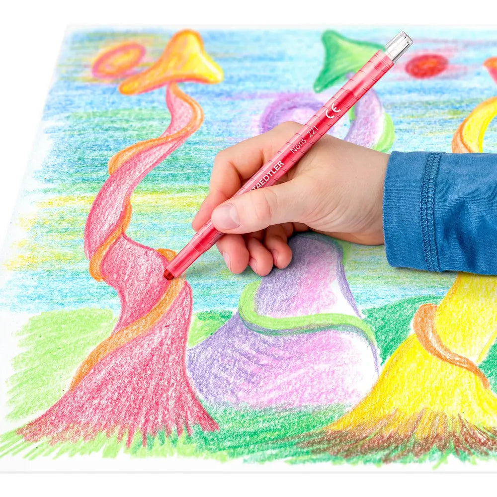 Staedtler Lote de 12 Crayones de Cera Retráctiles 221 NWP12