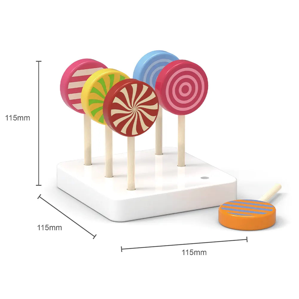 Viga Toys Set de 6 Chupetes de Madera 3A+