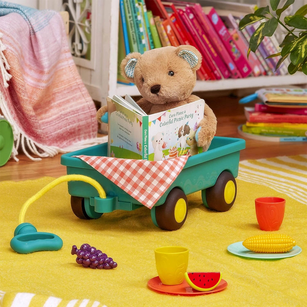B. Toys Osito de peluche y tablero Libro y picnic 18M+