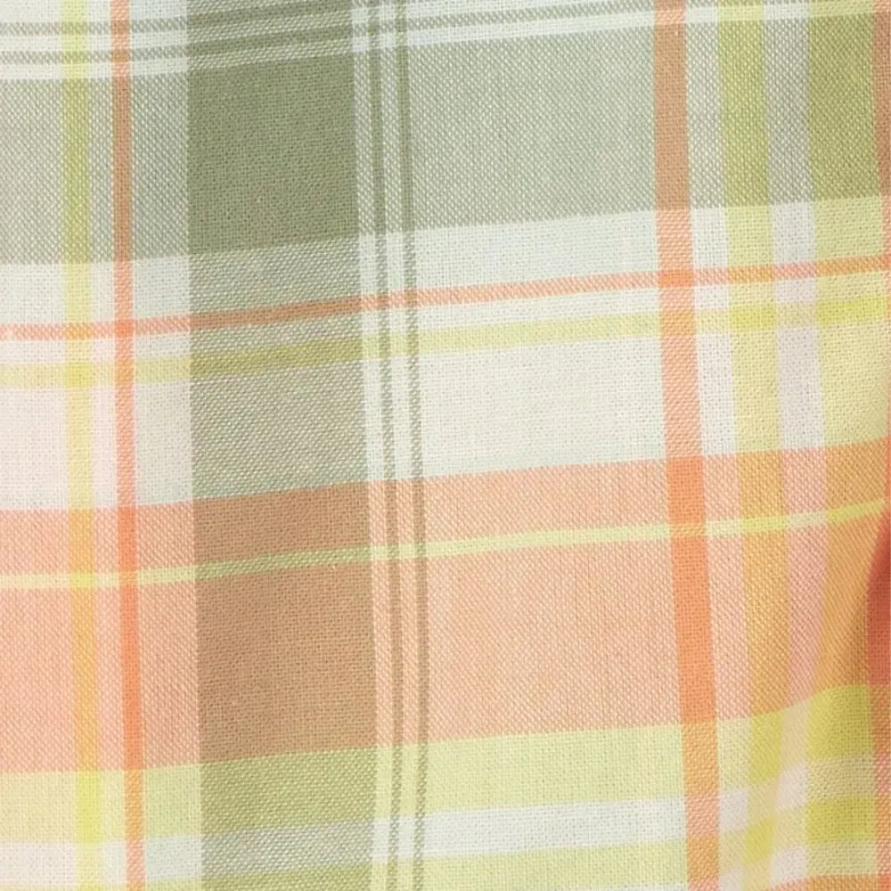 Barboteuse à Carreaux Boutonné OshKosh - Orange & Vert