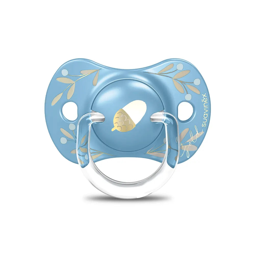 Suavinex Sucette Premium Silicone SX Pro Bleu & Doré - 18M+