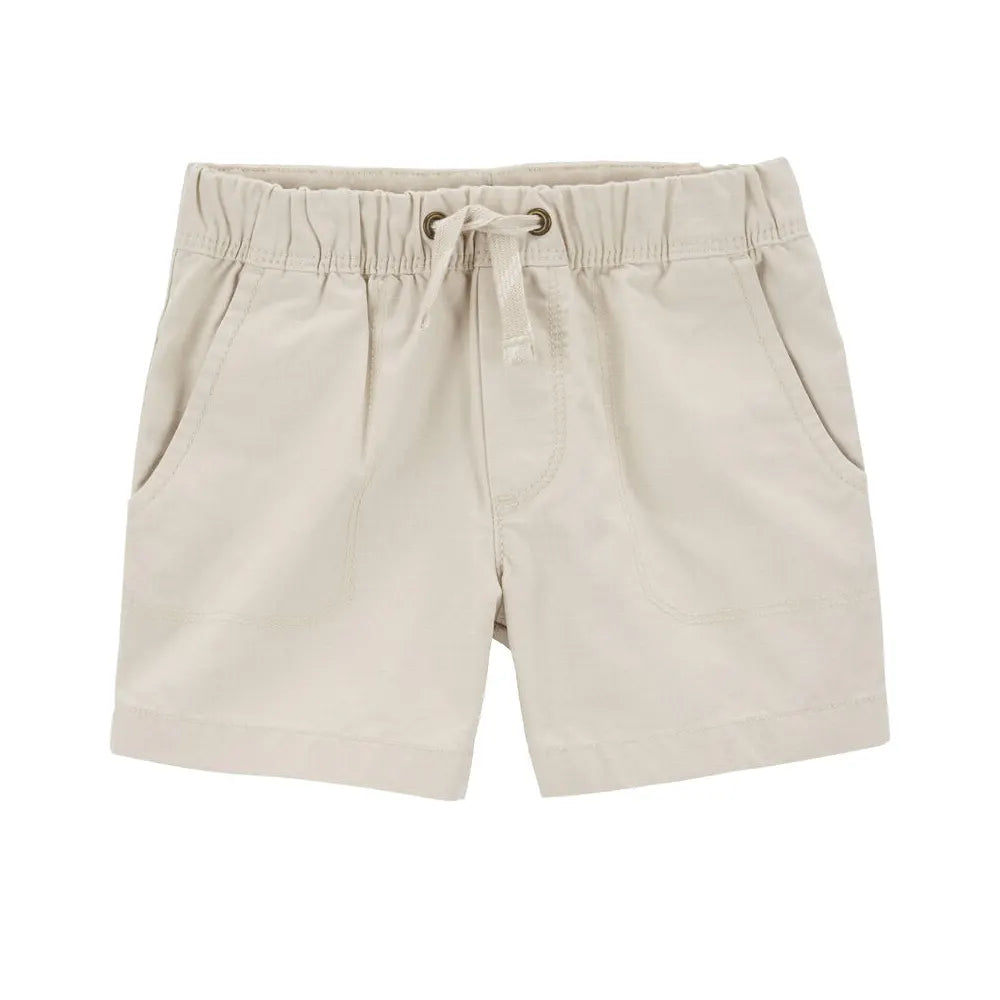 Short en Toile à Enfiler Carter's - Ivoire
