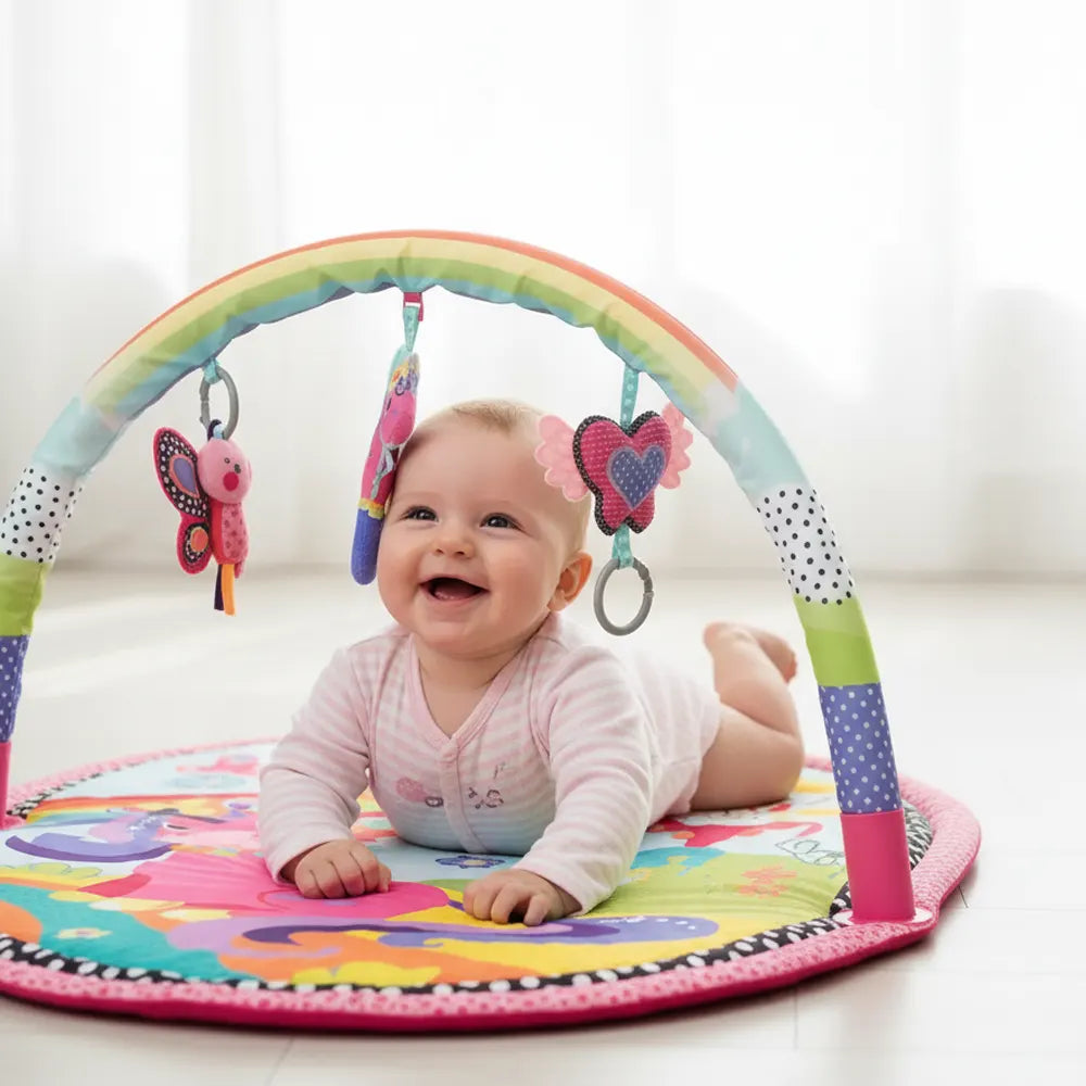 Infantino Tapis d’Éveil Licorne Rose – 0M+