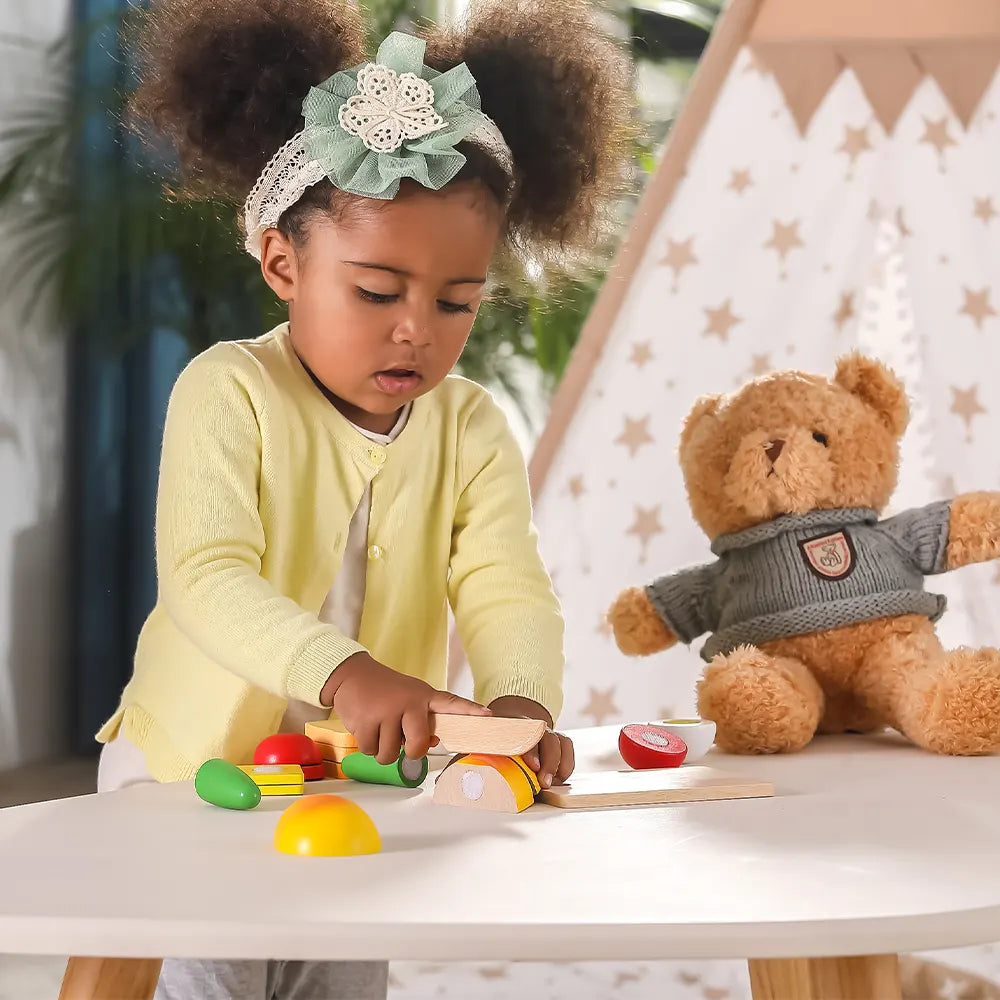 Viga Toys Set de Coupe de Petit Déjeuner 18M+