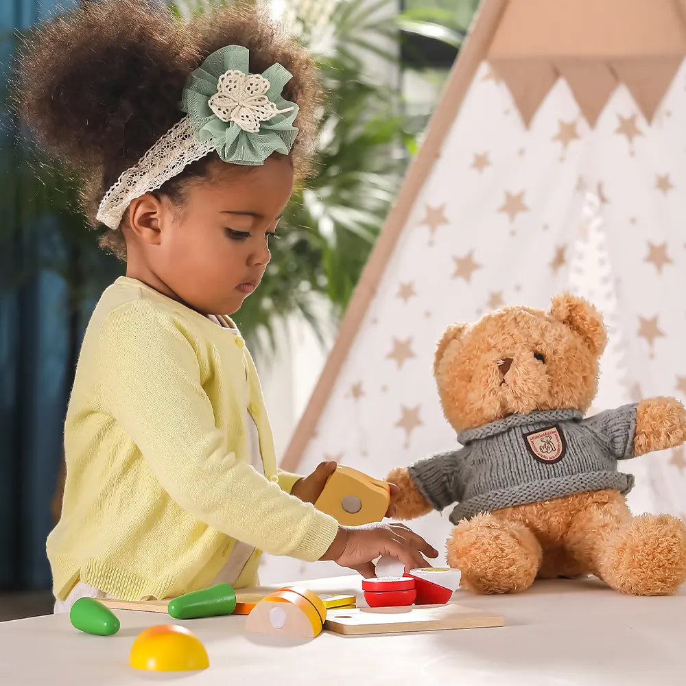 Viga Toys Set de Coupe de Petit Déjeuner 18M+